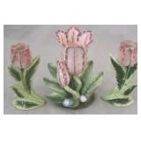 3 Pc ceramic candles
