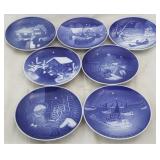 7 Royal Copenhagen plates