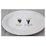 Pottery Barn Reindeer Platter - 17 x 13