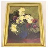 Oil on board painting - Signed KS