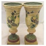 Pair Tracey Porter pottery vases