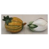 Vietri covered gourd boxes