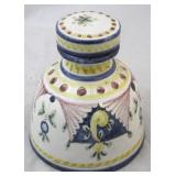 Art Pottery Bottle - signed 6" tall