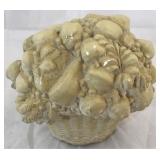 Chalkware fruit basket