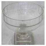 Crystal torte bowl