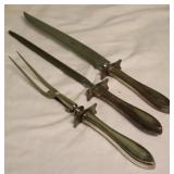Silverplated Community Carving Set (3pcs)