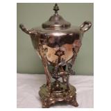 Silverplated Engraved "M" Samovar