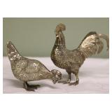 Buffet Silverplated Rooster & Chicken
