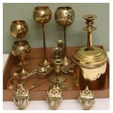 Tray Lot of Assorted Brass Items