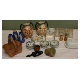 Tray Lot of Assorted Items w/ Butter Mold