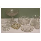 Tray Lot of Assorted Glass Items