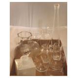 Box Lot of Assorted Glass Vases
