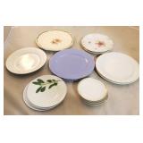 Group Lot of Assorted Plates