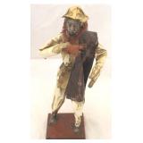 Paper mache man statue