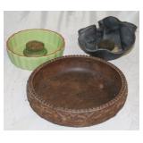 Lot of 3 Planters w/ two frogs