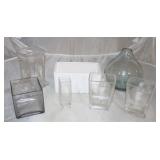 Group Lot of Misc Glass & Ceramic Vases (7pcs)