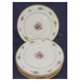 6 pc Lamberton China Plates - "Rose of Lamberton"