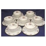 Set of 7 Lamberton China Cups & Saucers (14pcs)