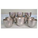 Lot of Pewter Jefferson Cups (10pcs)