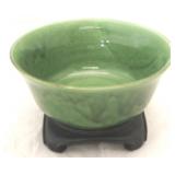 Terry Provence pottery bowl w/ base
