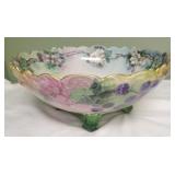 Monumental Limoges Punch Bowl w/ blackberries
