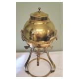 Brass samovar on stand