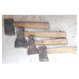Lot of 4 Vintage Hatchets (Assorted Sizes)