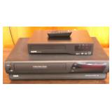 RCA VCR (no remote) & Sanyo DVD Player w/ Remote