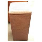 Wicker Clothes Hamper - 11 x 12 x 26