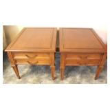 Pair of Vintage One-Drawer stands