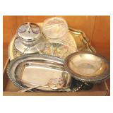 Tray Lot of Assorted Silver Plated Items & more