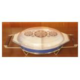 Corning Pyrex Dish w/ Lid & Serving Tray