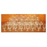 34pcs of Assorte Candlewick Glasses