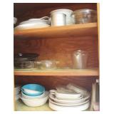 Cabinet Lot of Assorted Dishes / Items