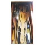 Drawer Lot of Assorted Kitchen Utensils