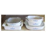 6pcs Corning Dishes w/ 2 Lids