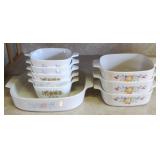 9pcs Assorted Corning Dishes