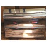 Vintage Chrome Foil/Wax Paper/Towel Dispenser