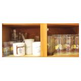 Shelf Lot of Assorted Items (bottom shelf)