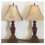 Pair of Lamps - 26" tall