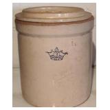 3 Gallon stoneware crock with lid