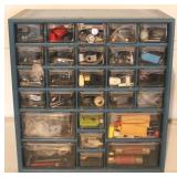 Storage bin organizer w/ contents