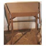 Metal typewriter table