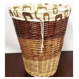 Wicker laundry basket