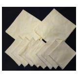 2 Linen 50 x 46 tablecloths & 8 napkins