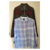 2 Lauren shirts size 3X