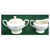 Lamberton china Natalie creamer & sugar