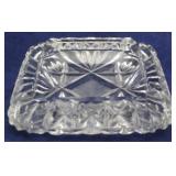 Cut glass ashtray