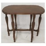 6 Leg Vintage Wood Table - 34 x 20 x 29