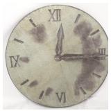 Metal clock decor only